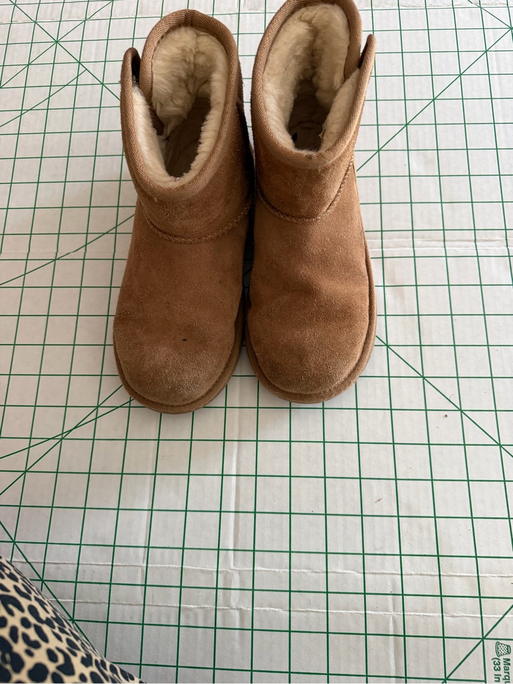 UGG Kids Chestnut Suede Shearling Booties